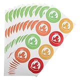 COHEALI 10 Blatt Teiliges Scharfe Warnaufkleber mit Chili-motiv Hitzeanzeigende Aufkleber für Hot Sauce Flaschen und Scharfe Speisen Selbstklebende Gewürzetiketten für Restaurant und