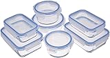 Amazon Basics - Frischhaltedosen aus Glas für Lebensmittel,...