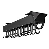 XNKLPY Ausziehbare Kleiderstange Verstellbarer Kleiderschrank Kleiderstange Herausziehen Speicherplatz Sparen Perfekt für Kleine SchräNke Kleidung und Hosen Organisieren 46cm8 Hook