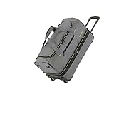 travelite 2-Rad Trolley Reisetasche Gr. L mit Dehnfalte, Gepäck Serie BASICS: Weichgepäck Reisetasche mit Rollen mit extra Volumen, 70 cm, 98 Liter (erweiterbar auf 119 Liter)