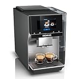 Siemens Kaffeevollautomat EQ.700 classic TP705D01, App-Steuerung, intuitives Full-Toch Display, bis zu 10 individuelle Kaffeekreationen als Favoriten, automat. Dampfreinigung, 1500 W, grau-silber