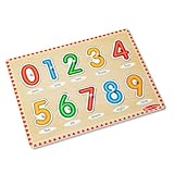 Melissa & Doug Lift & See Holz-Puzzle mit Zahlen – 10 Stück Zahlenpuzzles für Kleinkinder und Kinder ab 1 Jahren – FSC-zertifizierte Materialien