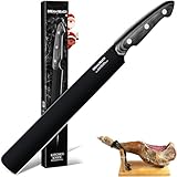Dream Reach Schinkenmesser Scharfe Aufschnittmesser - Profi Küchenmesser für Schinken Full Tang Lachsmesser für Küche Barbecue Geburtstag Eltern Geschenk