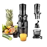 GASTROBACK Entsafter Slow Juicer - Cold Press Juicer/Langsamer Entsafter für Obst und Gemüse - Elektrische Saftpresse für Selleriesaft Karottensaft - Schonender Juice Extractor - Saftpresse