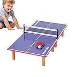 Yuemeuy Pong-Tischtennis-Set | Tischtennisplatte für Kinder mit 2 Paddeln und 1 Ball | wetterfeste stabile Tischtennisplatten für Kinder Erwachsene Spielzimmer Wohnungen Büros