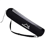 CampTeck U7266 Polyester Zugband Balltasche (5 x Bälle der Größe 5) Fussballtasche Ballsäcke mit Schulterriemen - Schwarz