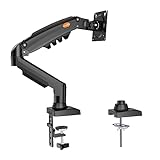 KOORUI Monitor Halterung für 17-32 Zoll Flach & Curved Bildschirme, VESA 75 & 100 mm Tischhalterung, Höhenverstellbar mit Neigungen, Schwenken, Dreht, Erhöhte Tragfähigkeit von 2-9 kg