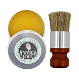 Möbel Salbe für Leder, Ledermöbelsalbe und bürste, Möbelsalbe für Holz Ledercouch Schuhe, Auto Leder Polierset, Reparieren und schützen Sie Ihre Leder