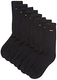 camano GmbH Co KG Herren 5941 sportssokker 8 par Sportsocken, Schwarz, 43-46 EU