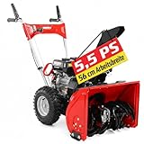 Hecht 9555 Benzin-Schneefräse (56 cm Räumbreite, 4 kW / 5,5PS, 4-Vorwärts-, 1 Rückwärtsgang)