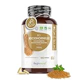 BIO Bockshornklee Kapseln - 3 Monate Vorrat - 750mg pro Kapsel - Fenugreek seed - 180 Bockshornkleesamen Pulver Kapseln - Alternative zu Bockshornklee Öl - Zertifiziert - Vegan - WeightWorld