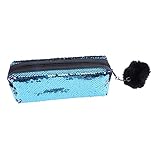 MAGICLULU 1stk Federmäppchenpaillettenfedermäppchenmakeuppencilcase Handtasche Schminktasche Federmäppchen Für Damen Glitzer-Kosmetiktasche Glitzernde Schreibwarentasche Glitzer Tasche Blitz