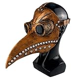 Ulalaza Pest Doktor Maske Latex lange Nase Vogel Schnabel Steampunk Halloween Cosplay Party Requisiten Kostüm