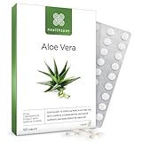 Healthspan Aloe Vera 10.000 mg | Reines Aloe Vera Gel | Unterstützt normalen Stoffwechsel & Immunsystem | Mit B-Vitaminen | Fördert Gesundheit & Wohlbefinden | Vegan | 180 Tabletten