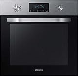 Samsung Dual Fan NV70K2340BS/EG Backofen (Elektro/Einbau) / 56,6 cm / Katalyse Reinigung / Automatikprogramme / XXL-Garraum / Silber