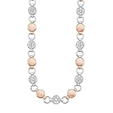 s.Oliver Schmuck Edelstahl Damen, mit Kristall, Bicolor, Kommt in Schmuck Geschenk Box