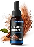 Flavour Drops Zuckerfrei 50ml mit Dosierpipette - Flavor Drops Lebensmittelaroma - Flavor Drops Zuckerfrei für Magerquark, Porridge uvm - von Gym Nutrition - Zimtschnecke Geschmack