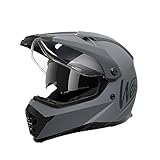 Westt Motocross Helm Crosshelm MTB Motorradhelm Integralhelm Helm Motorrad Enduro Quad Helm mit Visier und Sonnenblende für Erwachsene ECE 22.06 Zertifiziert