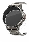 BROTECT Schutzglas für Tesofit Smartwatch 1.85' (rund) Schutzfolie Panzer Folie Glas Displayschutz Made in Germany [ 9H, Anti-Fingerprint]