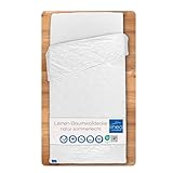 LINEA by böhmerwald - nature - Leinen- / Baumwolledecke sommerleicht, 135x200, 60% Leinen / 40% Baumwolle, Allergiker geeignet, waschbar schonend bis 40°C, in Deutschland produziert