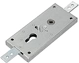 KOTARBAU® Garagenschloss 60 mm Stahl Torschloss Garagentorschloss Profilzylinder für Schwingtore Tortreibriegel Torverschluss Garage Verschluss Silber