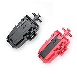 AIBREAY 2 kreisel X String Launchers, Kampfkreisel Starter Set, Battling Tops Schnur Launcher, Battle Spinner Starters, Kompatibel mit X-Serien kreisel, Schwarz Rot Set