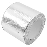 Amosfun Selbstklebendes Aluminiumfolien-Dichtungsband für Dachreparatur, wetterfestes Butylband für Wohnmobil, Wand und Dach, Abdichtung, Leckreparaturwerkzeug für den Außenbereich