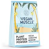 Veganes Proteinpulver + Creatin + BCAA | Vanille | 600g...