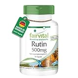 Fairvital | Rutin 500mg - 90 Kapseln - HOCHDOSIERT - aus japanischem Schnurbaum (Sophora japonica) - VEGAN - für 3 Monate