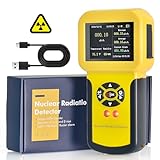 Kethvoz Geigerzähler, Kernstrahlung Detektor mit 3 Alarmmodi & Datenspeicherung, Strahlungsmessgerät für Radioaktivität Beta Gamma Röntgen Strahlen KE-886A