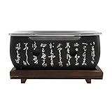 Kleiner Holzkohlegrill, tragbarer BBQ-Herd, Grillplatte mit unabhängiger Holzkohleschale, isolierte Holzpalette für Panik für Yakitori Yakiniku