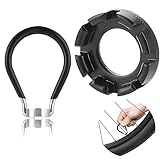 Nokwocy 2 Stück Speichenschlüssel Fahrrad aus Stahl,Universal Speichenspanner für Fahrrad,Fahrrad Speichen Werkzeug für Zentrieren Reparieren 6 Größen 10-15 Gauge Spoke Tool für Fahrrad,Bike