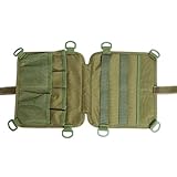 Camping-Aufbewahrungstasche, verdickter Kofferraum-Organizer mit mehreren Riemen, Campingtasche mit Netztasche, Camping-Utensilientasche zum Wandern, Grillen, Reisen, Army Grün, Refer to description,