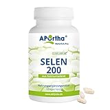 APOrtha® Selen, 120 vegane Kapseln mit je 200µg aus Natriumselenit, hochdosiert und leicht zu schlucken, allergenfrei, vegan, glutenfrei, Alternative zu Tropfen und Tabletten