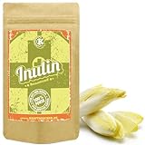 Inulin 1kg – der ganz besondere prebiotischer Ballaststoff aus der Chicoree- Wurzel (Zichorie) Inulin kann die Darmflora positiv beeinflussen und den Knochen Gutes tun