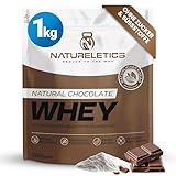 NATURELETICS SCHOKO 1kg - Natürliches Premium Whey Protein aus Deutschland ohne Zusatz von Zucker, Süßstoffe, Aspartam & Sucralose - kohlenhydratarm - 22,4 % BCAA - reines Eiweißpulver