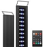 NICREW C10 24/7 LED Aquarium Beleuchtung für Pflanzen, 28-42 cm, 9W, Vollspektrum Aquarium Lampe mit Timer, Helligkeit einstellbar