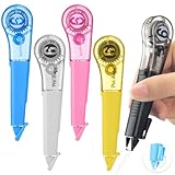 aurorayer 5 Stück Korrekturroller Stift Korrekturmaus Korrekturbänder Korrekturstift Korrekturband Roller 6m x 5mm Schulsachen für Schule,Student