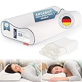 Blumtal Orthopädisches Nackenstützkissen aus Memory Foam - ergonomisches Kopfkissen mit individueller Höhenanpassung, Anti-Schnarch-Kissen für Seitenschläfer, Bauchschläfer & Rückenschläfer