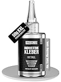 PROCREA® Sekundenkleber (50g) 'Metall' [mit Anti-Austrocknungs-Spitze] Extra starker und transparenter Metallkleber für alle Metalltypen - Wasserfester Alleskleber & Superkleber in Industrie-Qualität