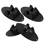 FOMIYES Radschutzpolster 4 Stück für Kinderroller und Fahrräder Universelle Scooter Halterungsbasis Schwarze Radkappen mit Einfacher Montage und Stabilem Schutz