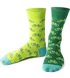 Nanushki unisex lustige verrückte Motiv Socken Fahrrad Radfahren (Tour de Green, 40-43, numeric_40)