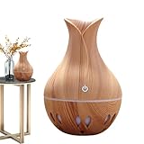 LED-Licht-Luftbefeuchter – 130 ml Öldiffusor | Luftreiniger-Zerstäuber | USB-wiederaufladbarer Aromatherapie-Diffusor | Farbwechsel-Duftdiffusor für Duftöle, Yoga, Schlafzimmer, Wohnzimmer
