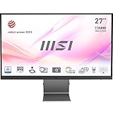 MSI Modern MD271ULDE 27 Zoll (69 cm) Flat LED Monitor, UHD (3840x2160), IPS Panel, USB-C 65 W, 60 Hz, 16:9, Adaptive-Sync, Grau