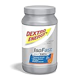 DEXTRO ENERGY ISO FAST RED ORANGE (1120g Dose) - Hypotones Elektrolyt Pulver mit Natrium, Magnesium, Kalium und Chlorid zur schnellen Kohlenhydrat und Mineralstoff Versorgung, Glutenfrei, Laktosefrei