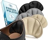 EDELFELD Unsichtbare Fersenpolster gegen Rutschen & Blasen [3 Paar] -DERMATEST SEHR GUT- Atmungsaktiver Fersenschutz aus Memory Foam - Schuheinlagen für zu große Schuhe - Hautfreundliche Fersenkissen