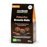 STARTKRAFT Brownie Balls Paleo - 150g Packung - Energy Balls ohne Zucker-Zusätze und mit Datteln - mit gekeimten Saaten und Superfoods - glutenfrei und laktosefrei - Pralinen