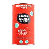 Powerstar PROTEIN-TOMATEN-SUPPE 620 g | 37,1% Protein pro Tasse | Cremige Low Carb Suppen mit EAA & Ballaststoffen | Nur 2% Fett p. P. | Fitness & Abnehmen | Instant-Protein-Suppe fertig in 2 Min