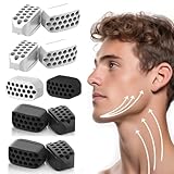 Pizens Jawline Trainer, Kiefertrainer 10 pcs, Jaw Exerciser für Frauen und Männer, Kiefer Exerciser und Schöne Kieferlinie