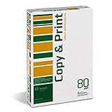 COPY&PRINT Kopierpapier Druckerpapier/DIN A4, 80g/m²/ 1 x 500 Blatt/Qualitätsklasse - C/Universalpapier/für Zuhause Büro und das Homeoffice/Multifunktions-Papier